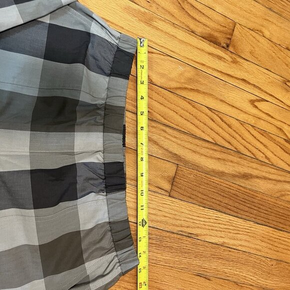 Theory‎ Easy Cargo Pant in Plaid Cotton Silk Multi Women's Size Medium - Picture 8 of 9